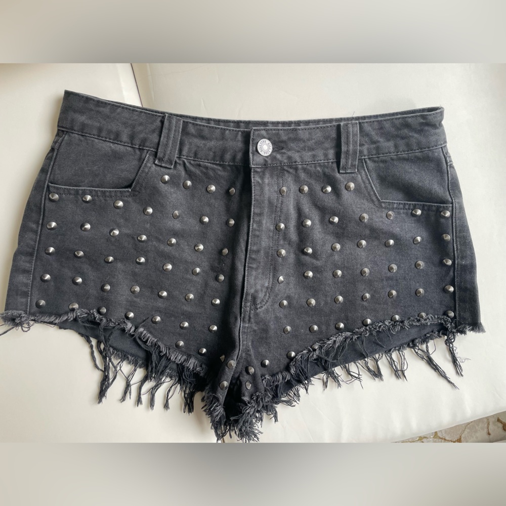 Killstar Black Denim with Silver studs